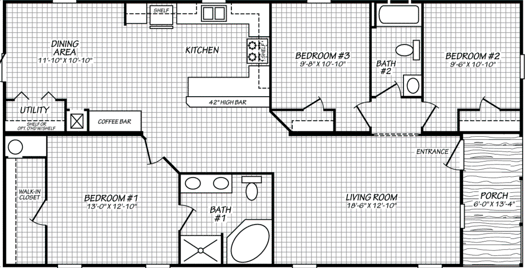 Pinnacle 28523f floor plan home features