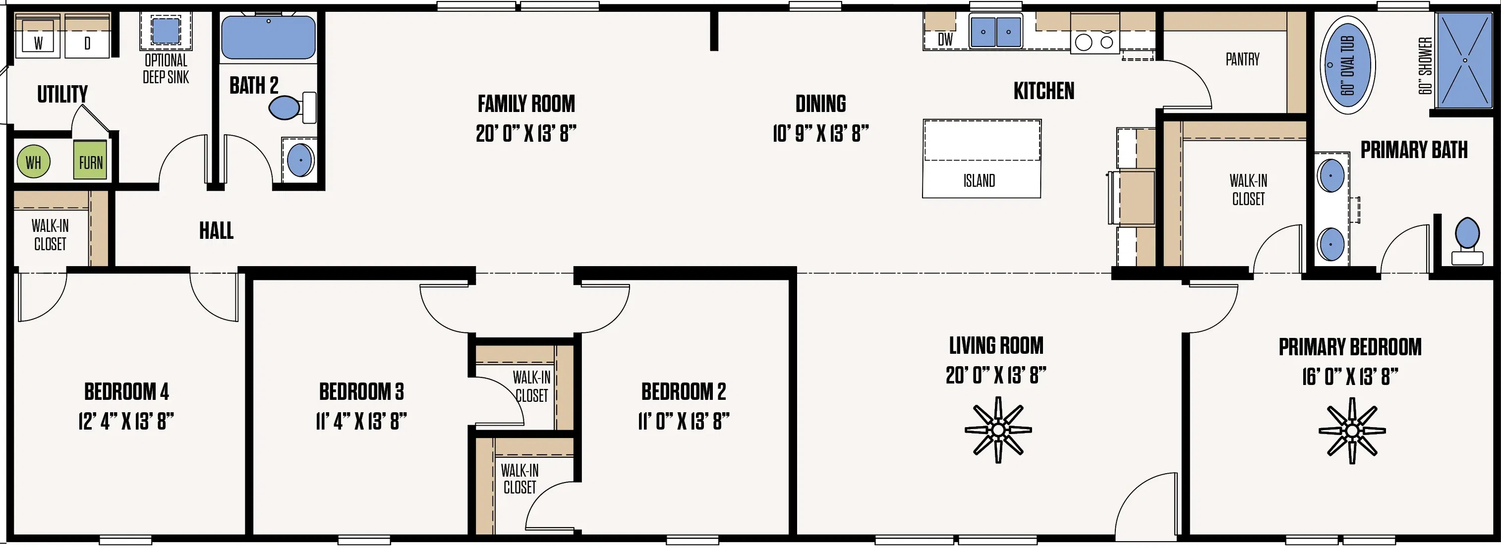 The grayson floor plan home features