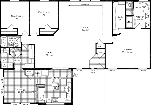 Grand manor 6012 floor plan home features