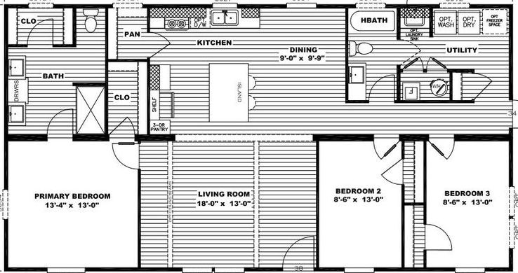 Hardin floor plan home features