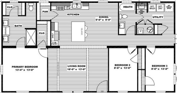 Hardin floor plan home features