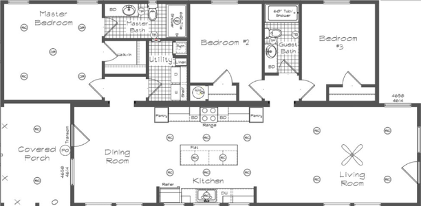 Meadow ranch 4001-1 floor plan home features