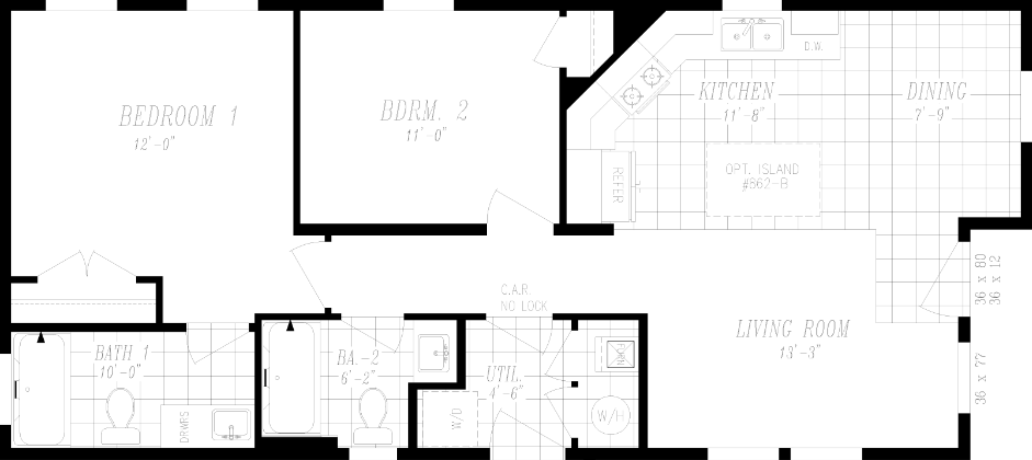 Columbia River Multi-Section 2038 Floor Plan