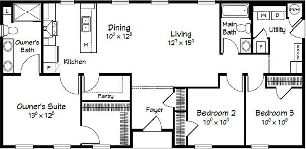 Evolution series adams 2854 floor plan home features