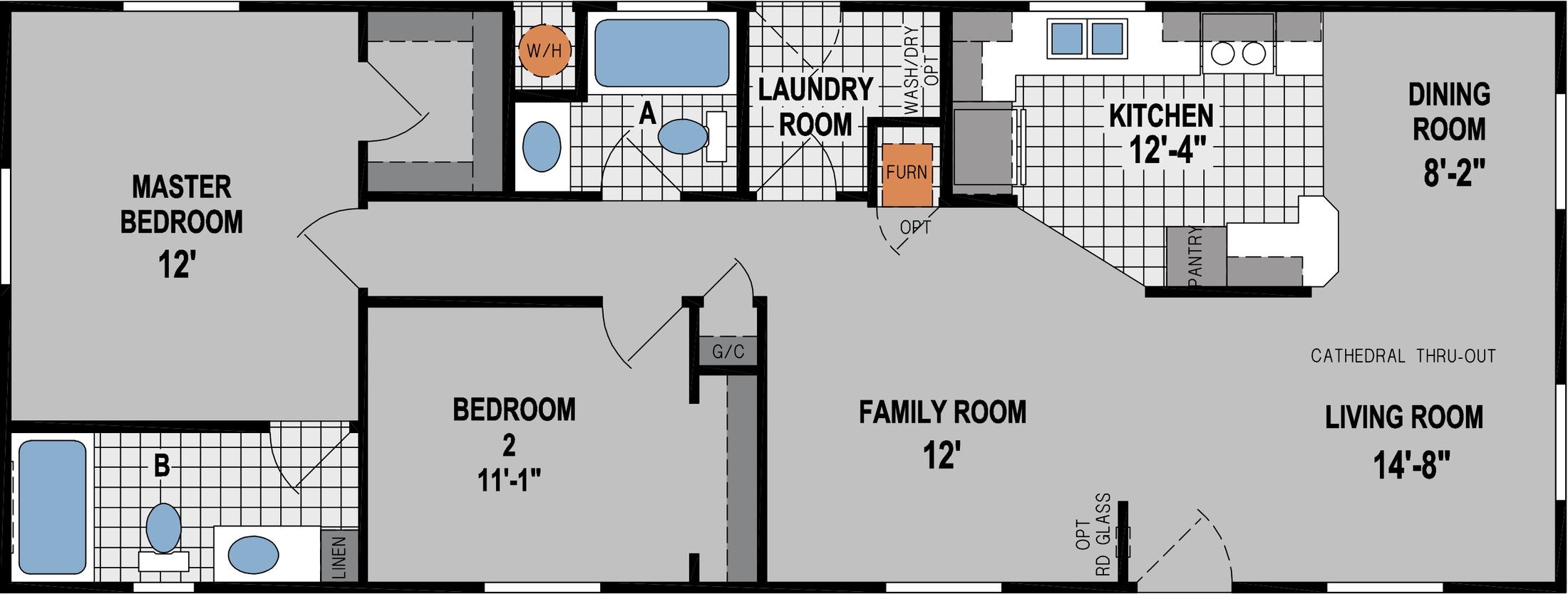 Amber Cove 4607CTC Floor Plan