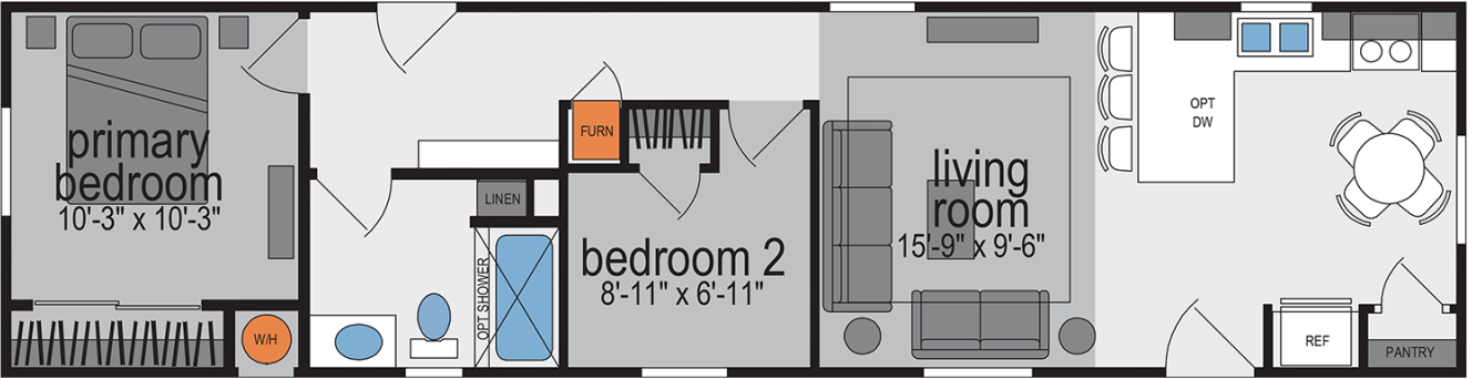 Amber cove e502 floor plan home features