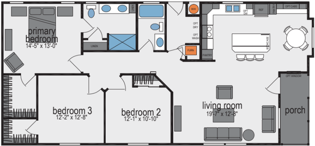 Sunset ridge-k535g floor plan and hero home features