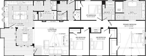 The lulabelle floor plan home features