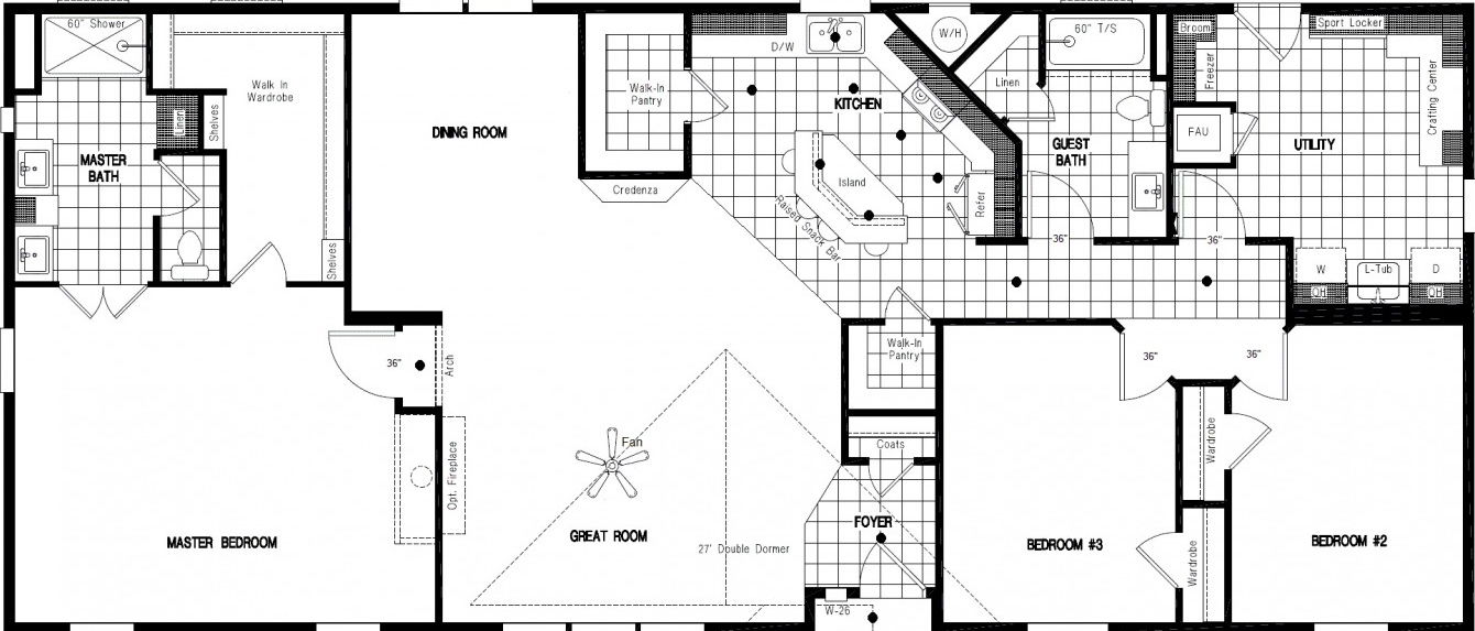 Gsp705g floor plan home features