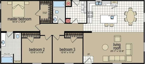 Cm-4603l floor plan home features