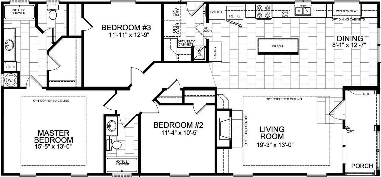 Kearny floor plan home features