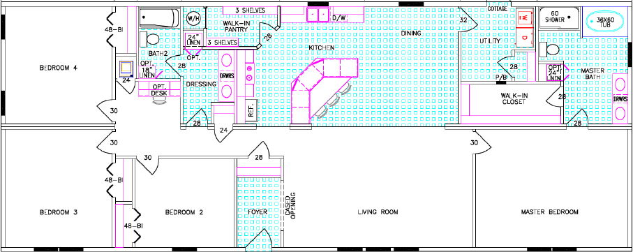Webster floor plan home features