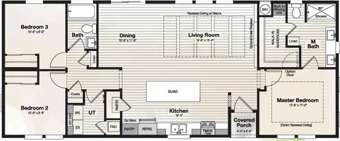 Coronado 2458a floor plan home features