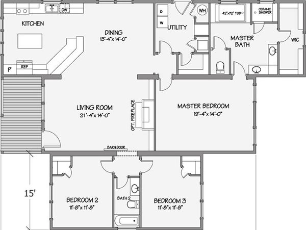 Azalea i floor plan home features