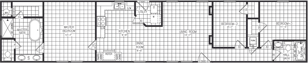 Opal 5663 floor plan home features
