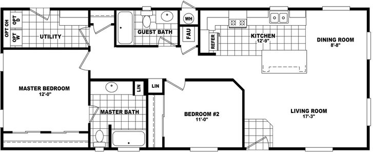 Wide homes 20522c hero and floor plan home features