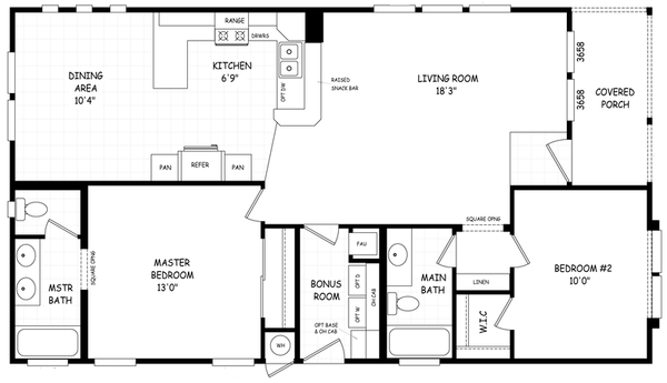 Sedona ridge 28482b hero and floor plan home features