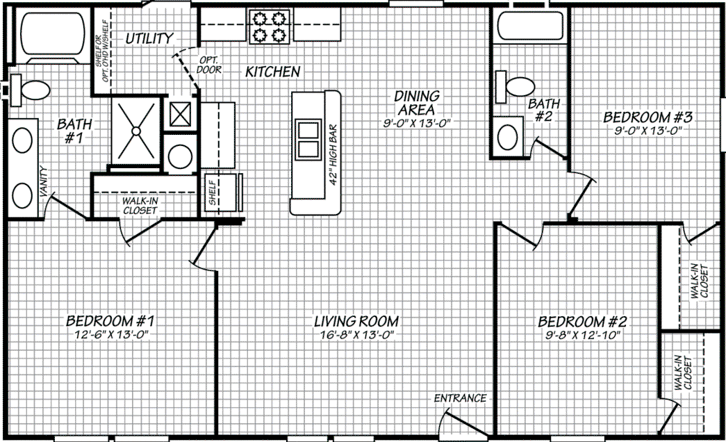 Landmark 28443l floor plan home features