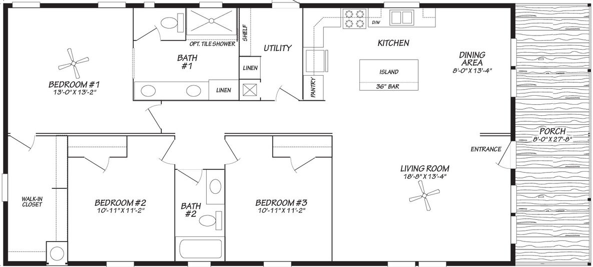 Eden 28623a floor plan home features