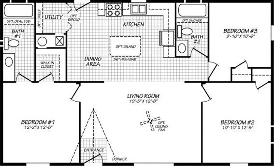 Eagle 28443s floor plan home features