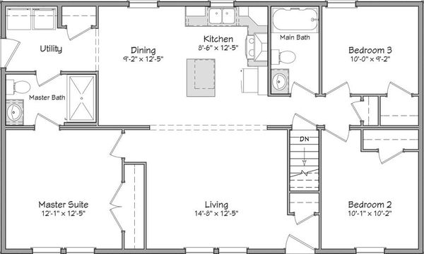 Liberty series baldwin 28' floor plan home features