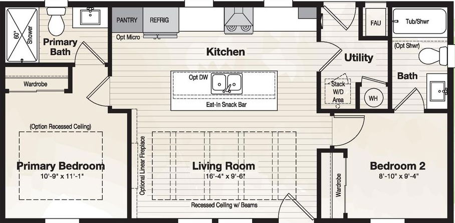 Coronado 2040a floor plan home features