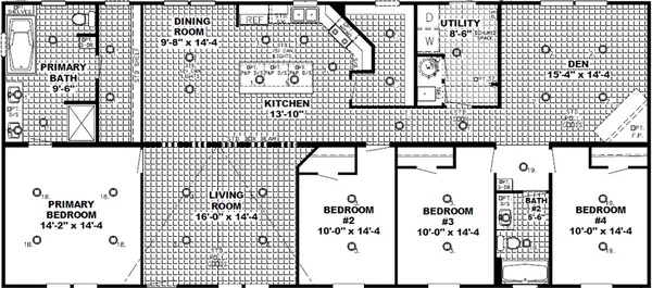 The bayside floor plan home features
