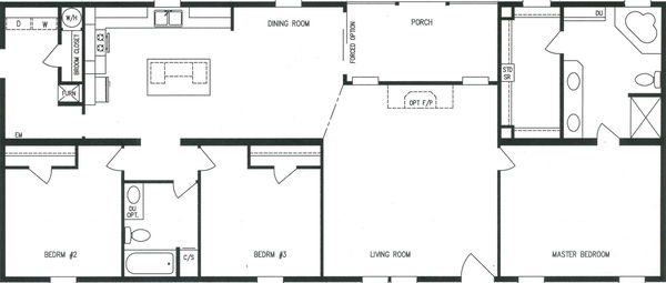 Md-17 floor plan home features
