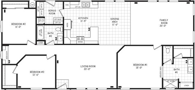 Pinnacle 30643b floor plan home features