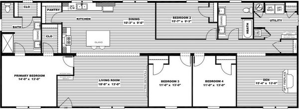 Grand living 76 floor plan home features