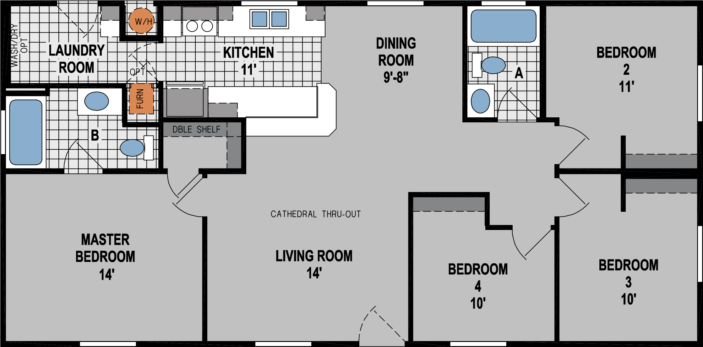 Amber Cove K600CT Floor Plan