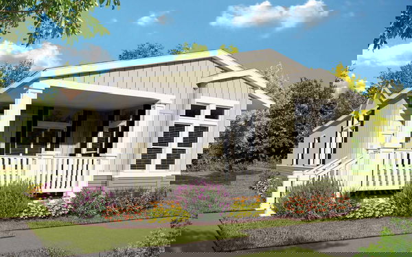 Bd 60 hero, elevation, and exterior home features