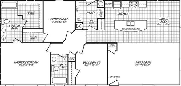 Santa cruz floor plan home features