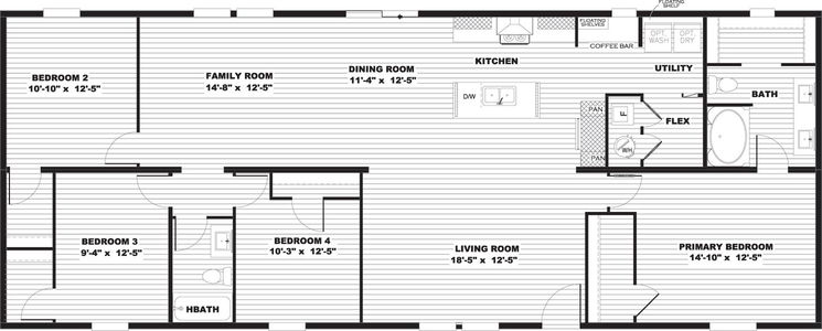 Morocco floor plan home features