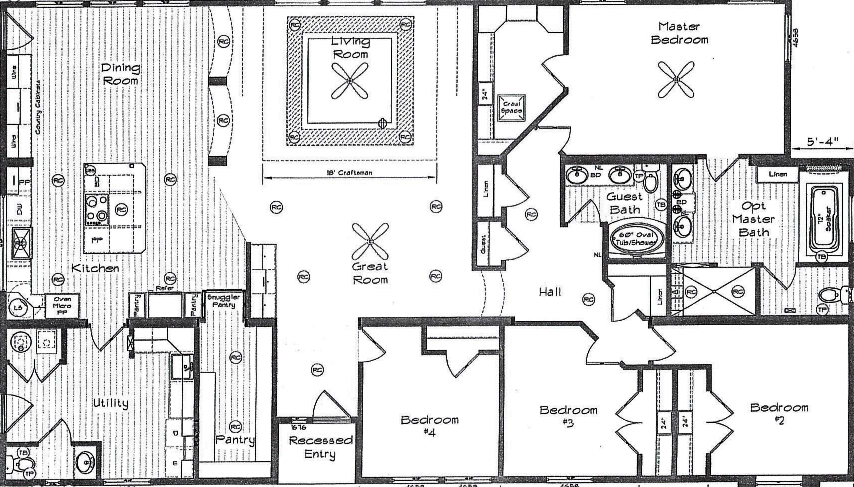 Grand Manor 6013-2 Floor Plan