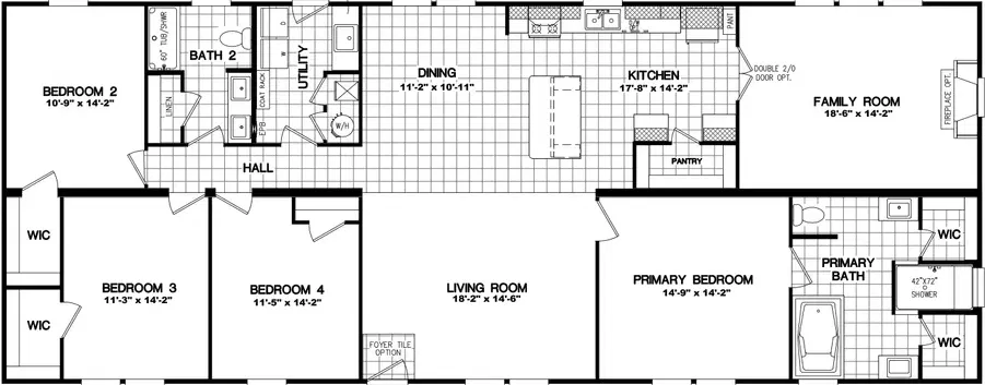 Enterprise floor plan home features