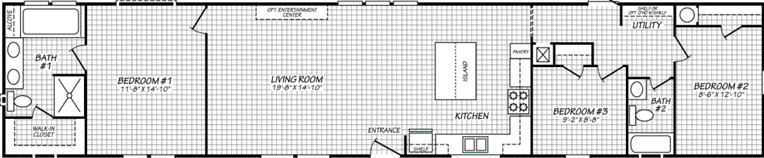 Landmark 16763j floor plan home features