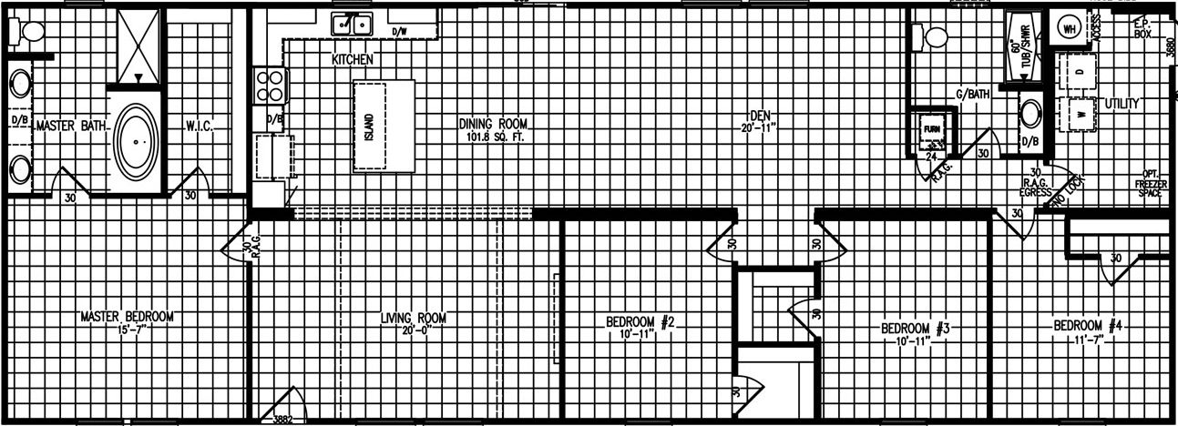 Hope r76e floor plan home features