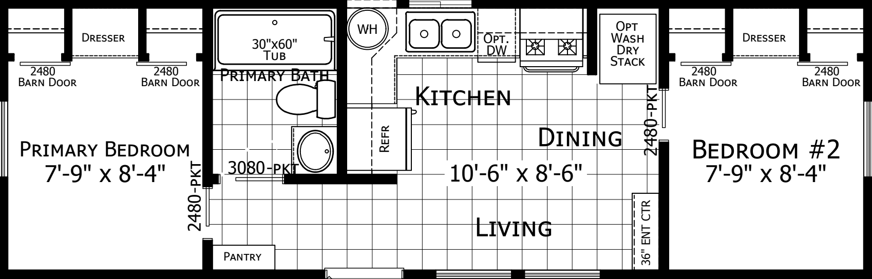 Park Model APH-531 Floor Plan