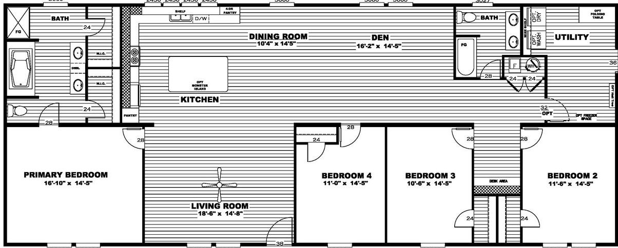 Hercules floor plan home features
