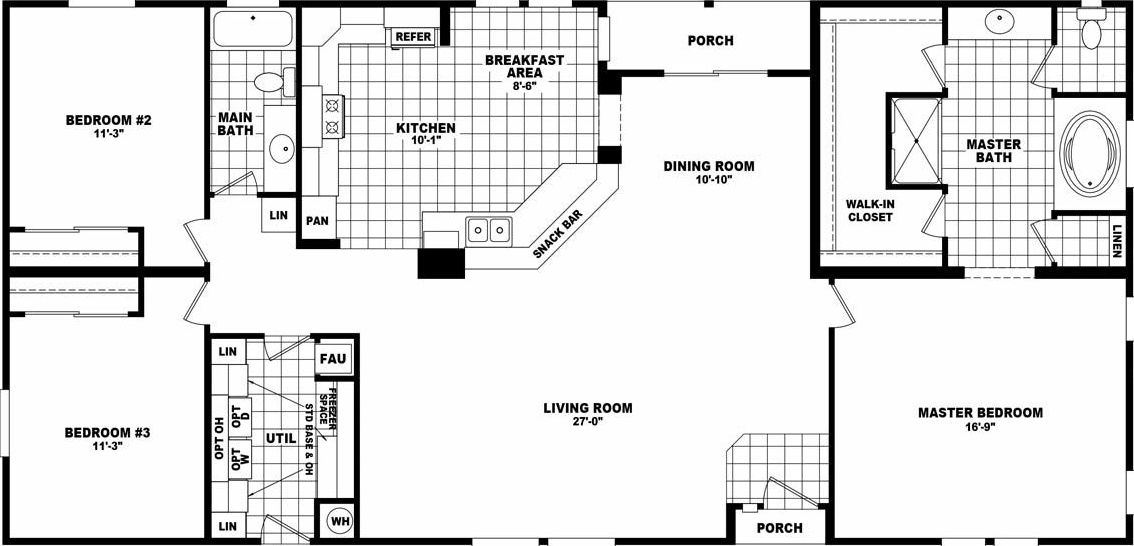 Hd3265 floor plan home features