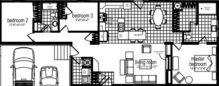 Prescott floor plan home features