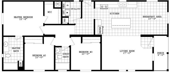 Limited series 24563a floor plan home features