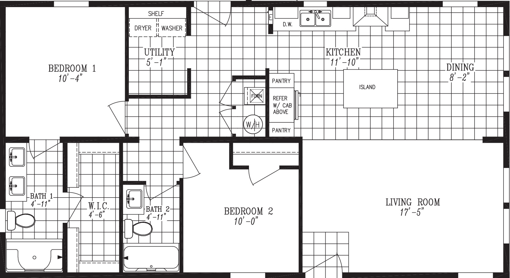 Rising sun floor plan home features