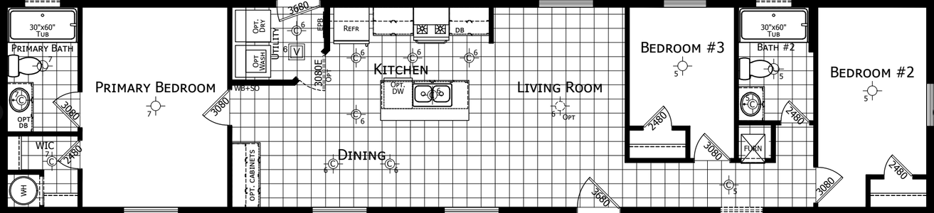 Winchester 1666h32a6h floor plan home features