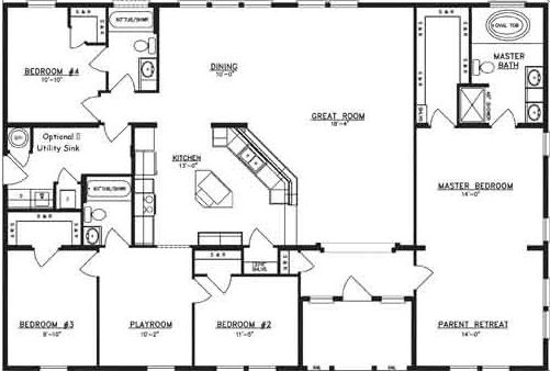 Timber ridge floor plan home features