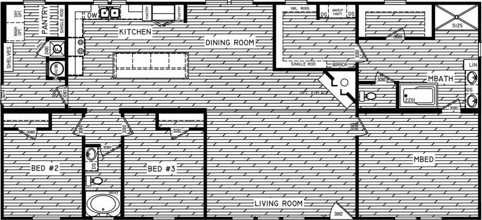 The honeysuckle floor plan home features