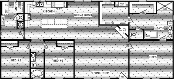 The honeysuckle floor plan home features