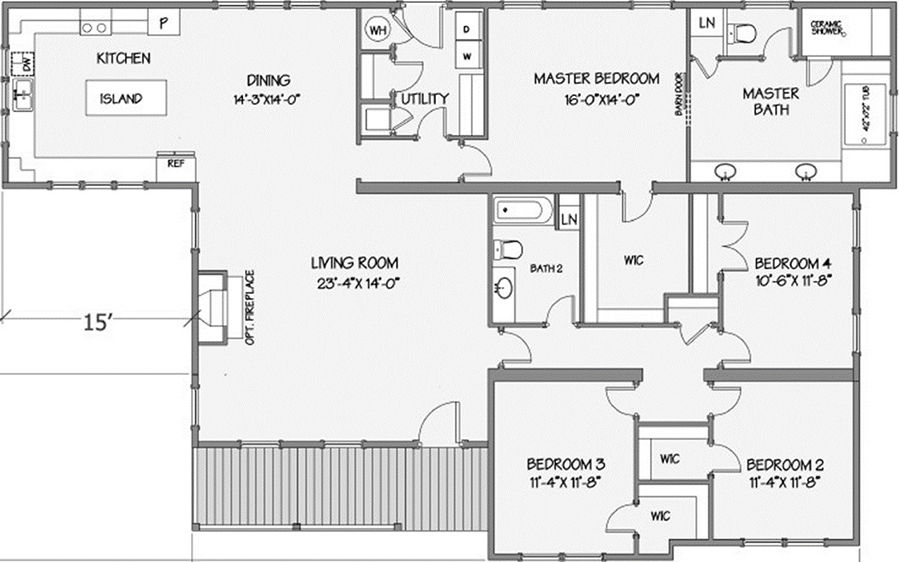 Jasmine i floor plan home features