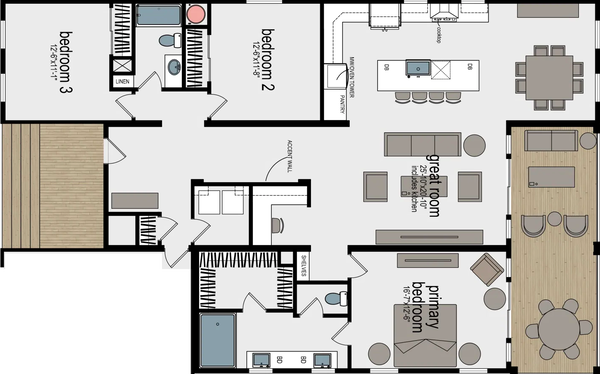 Mammoth park floor plan home features